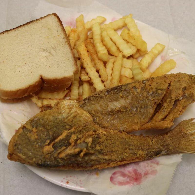 2pc Croaker w. Cajun Fries