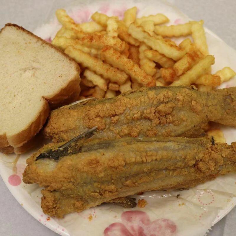 2pc Catfish w. Cajun Fries 