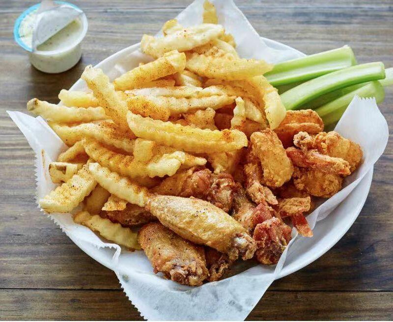 5pc Wing w/ 5pc J.Shrimp with Fries