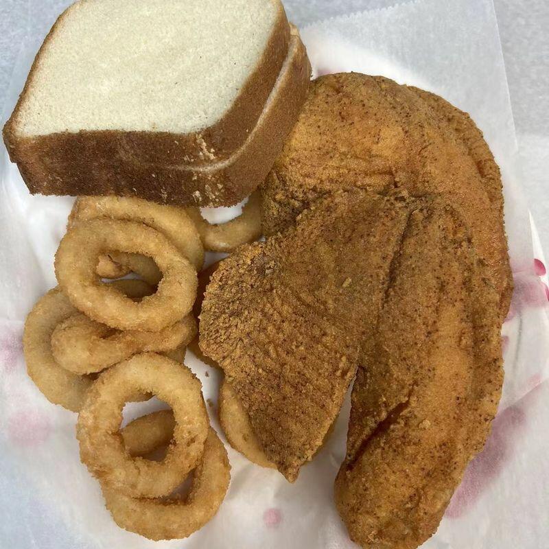 2pc Tilapia with Onion Rings